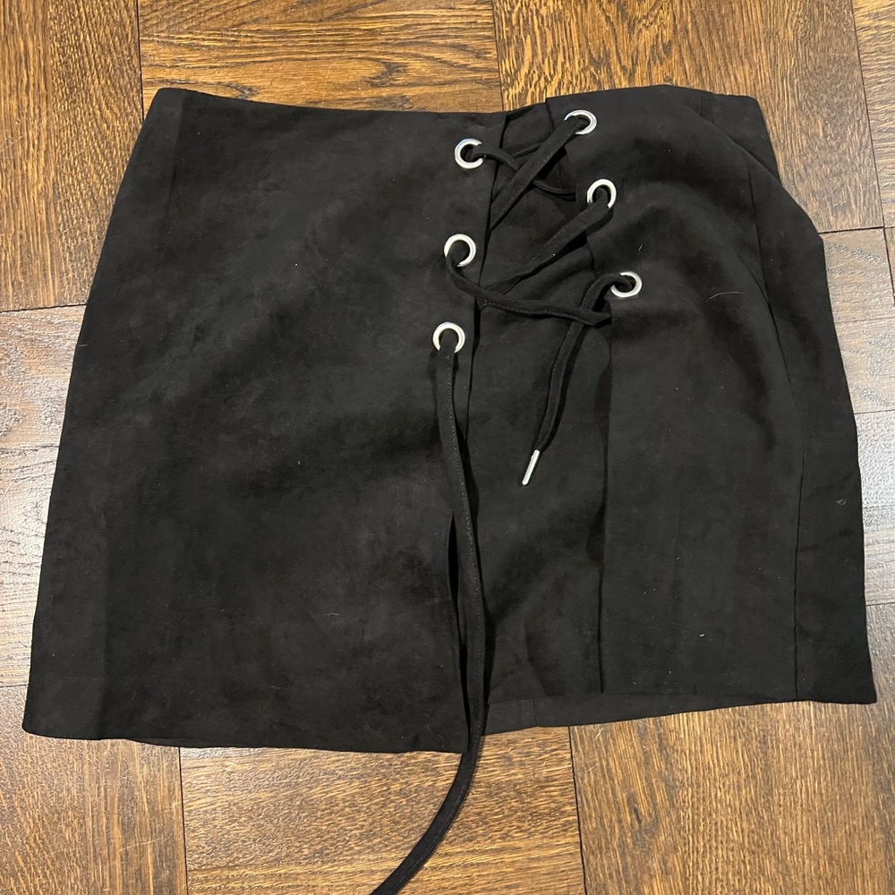 H&M Suede Mini Skirt